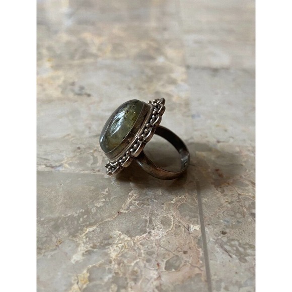 Multicolor Iridescent Sterling Silver Ring Size 5.5 - Picture 4 of 7